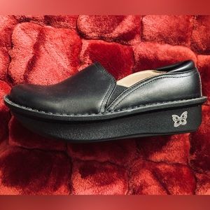 ALEGRIA - Leather DEBRA Black Nappa Shoes  - Size 6-6.5 (36)